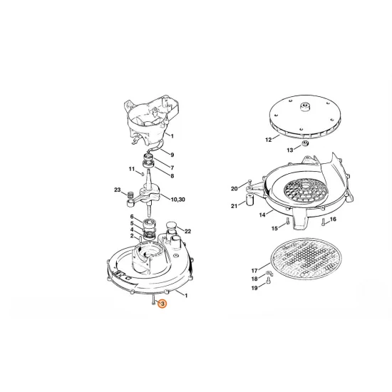 STIHL  Śruba z łbem cylindrycznym M5x30 9049 216 1070
